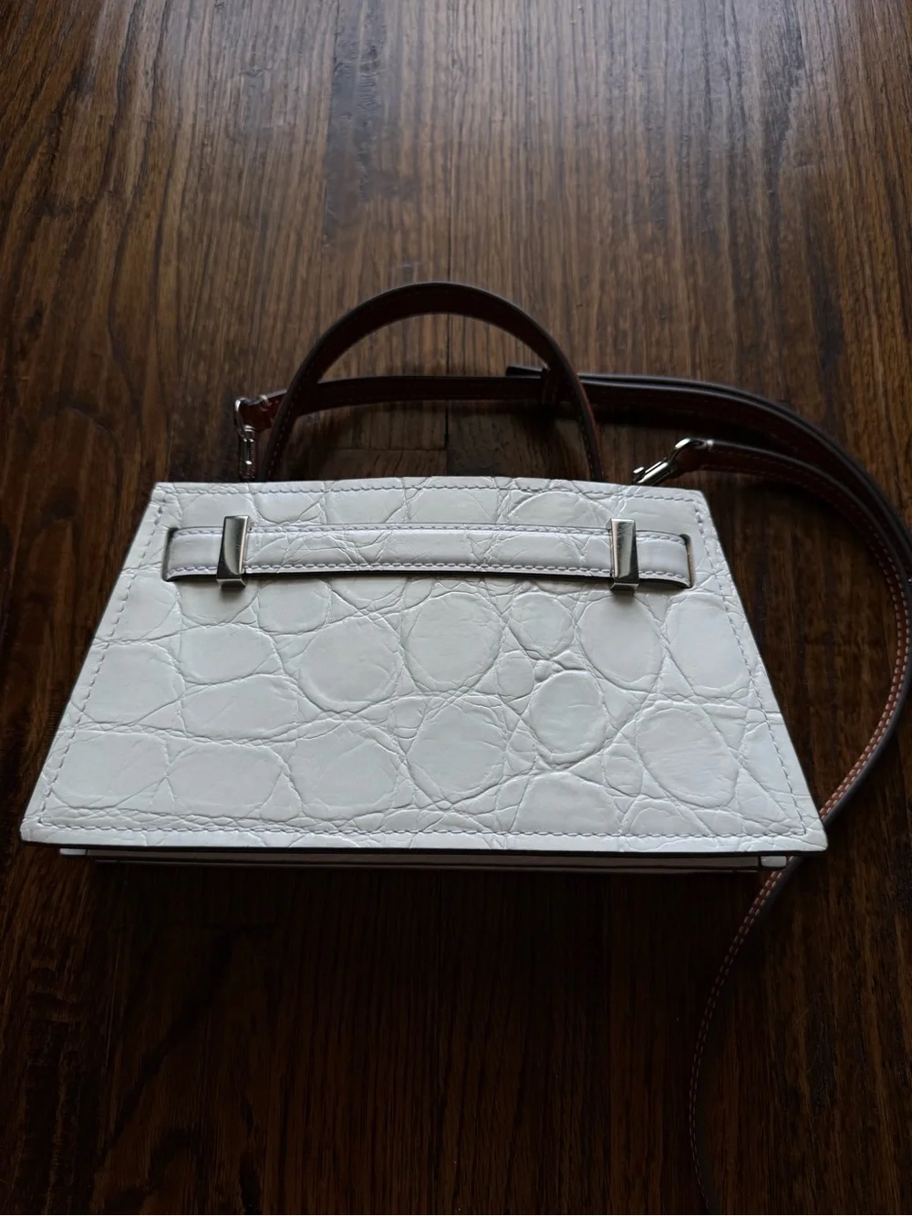Tory Burch Lee Radizwell Croc-Embossed Bag
